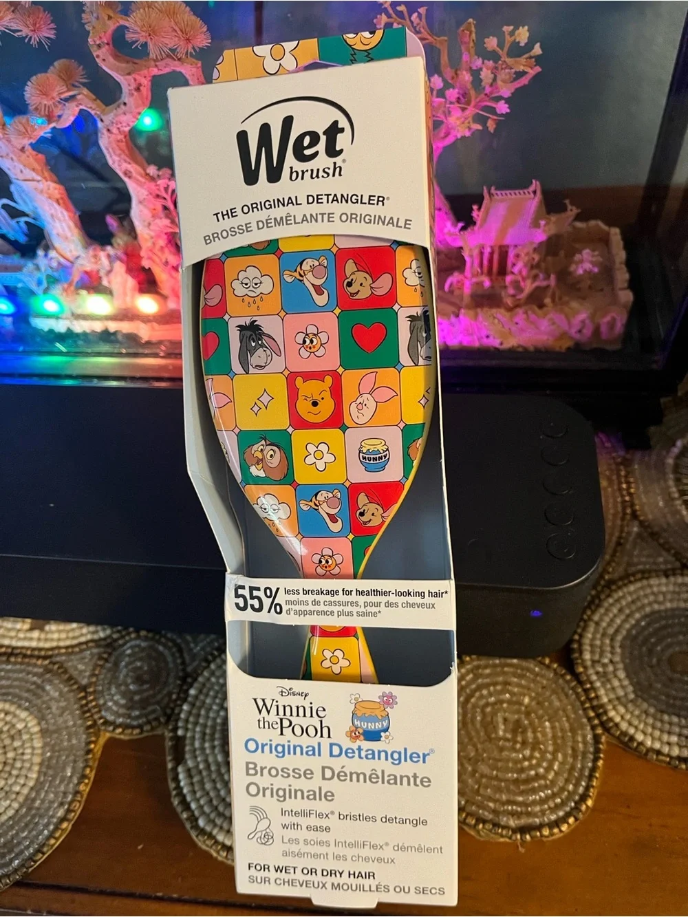 Disney Wet Brush Winnie the Pooh Multicolor Grid Detangler